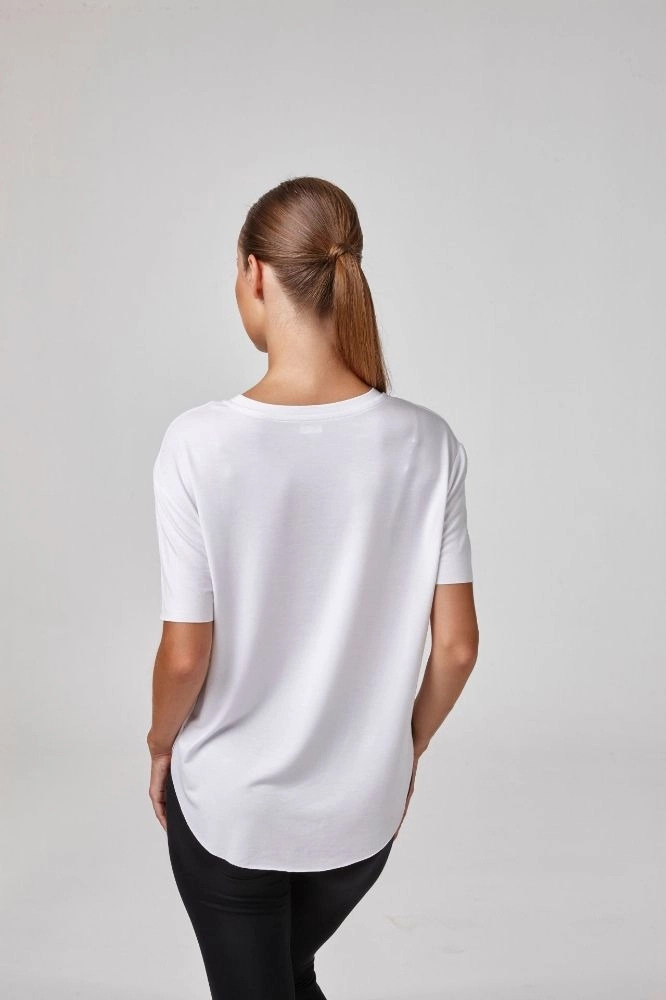 Relactive Kadın Kısa Kollu Sıfır Yaka T-Shirt