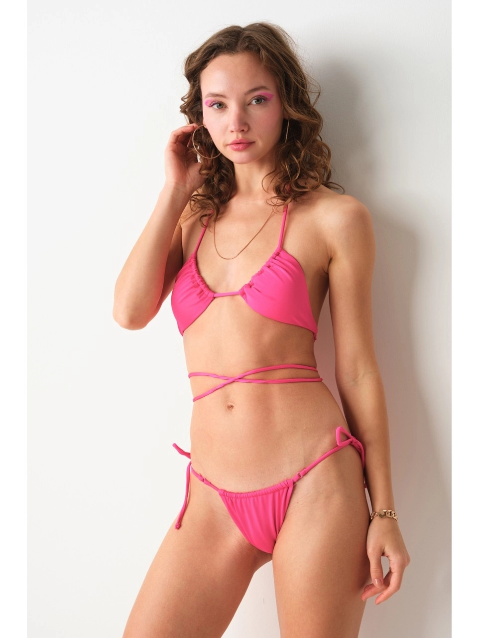 No Gossip Aqua Üçgen Bikini Üstü