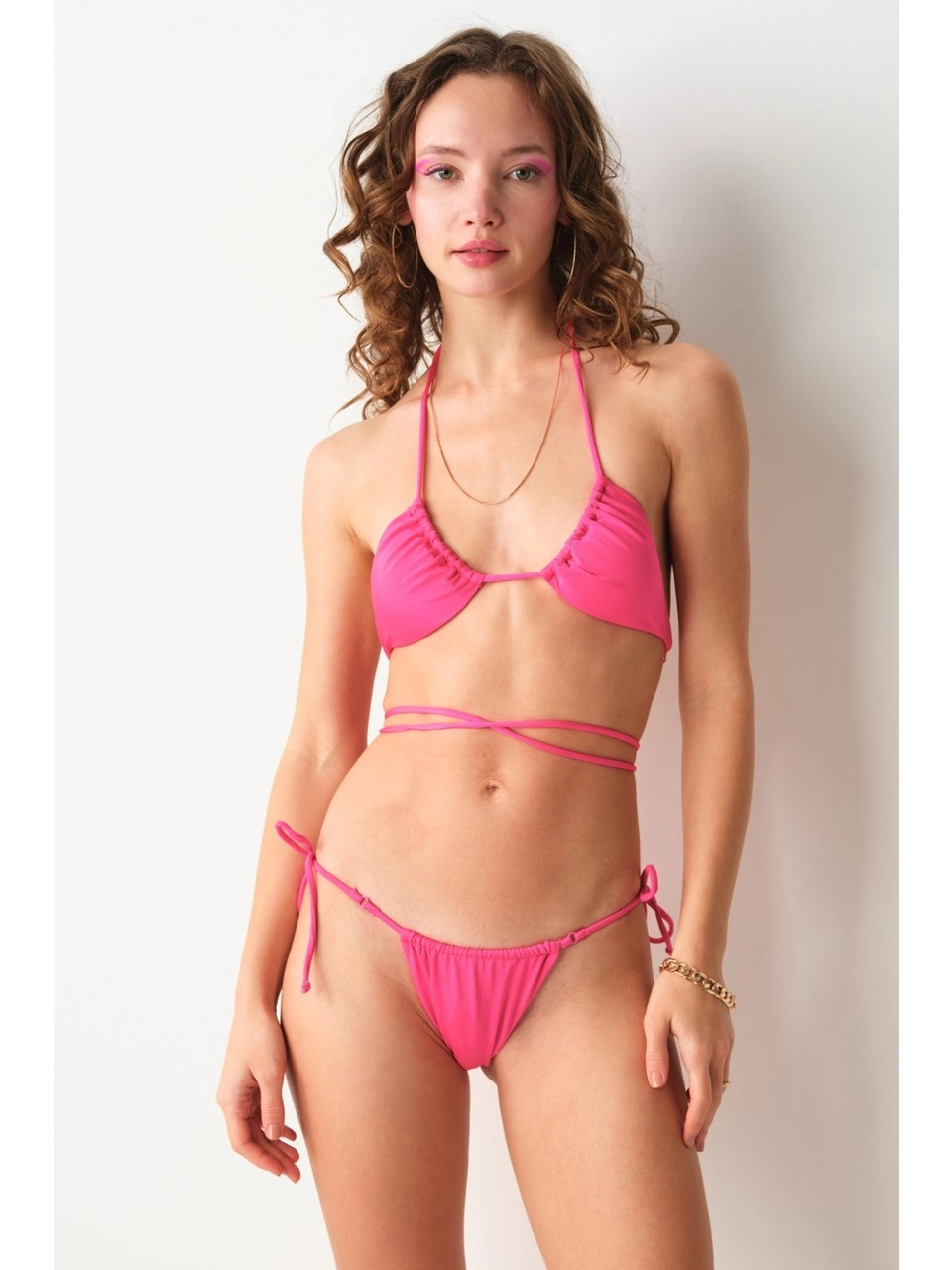 No Gossip Aqua Üçgen Bikini Üstü