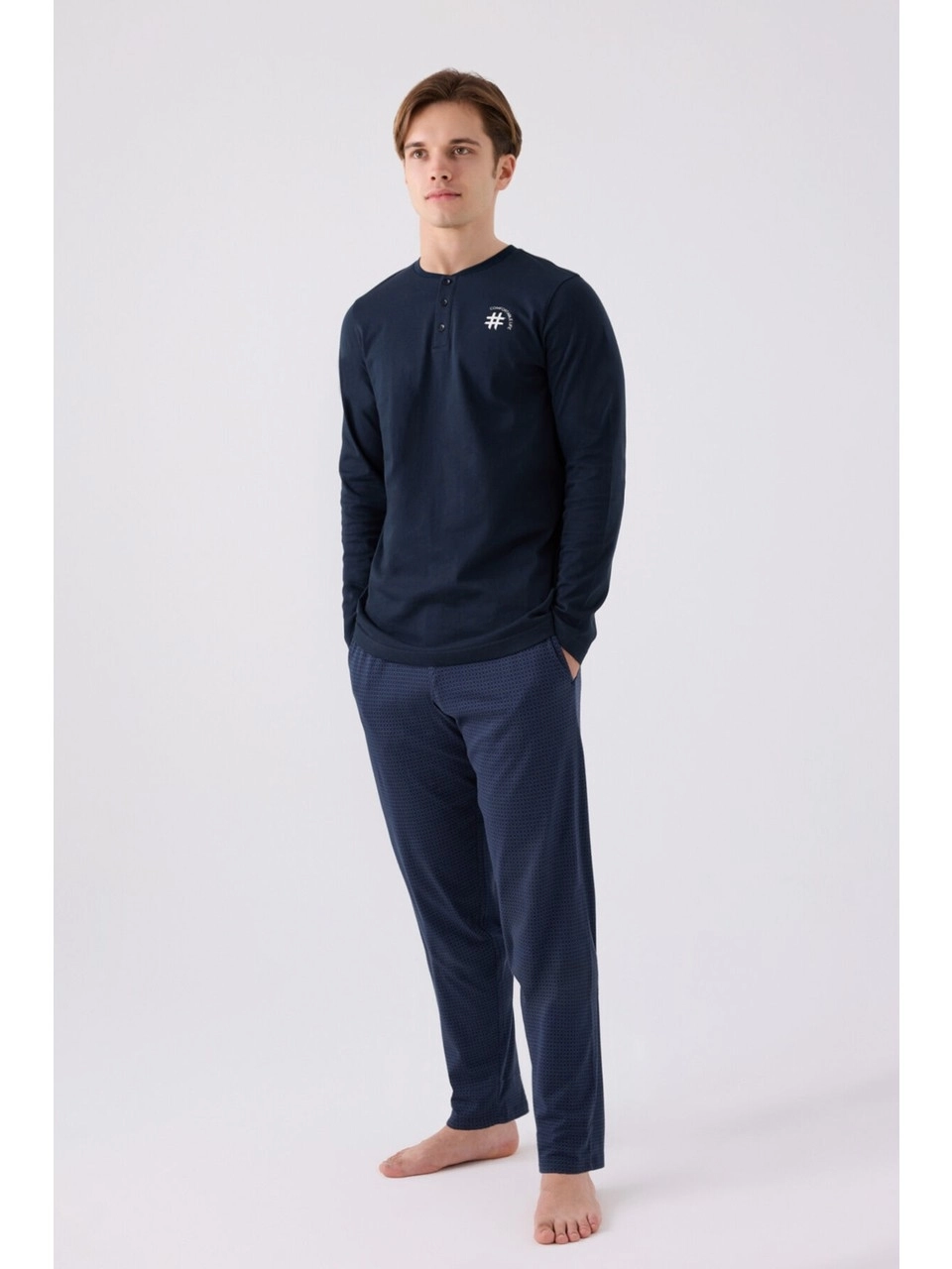 Arnetta 3166 Uzun Kollu Erkek Pijama Takımı