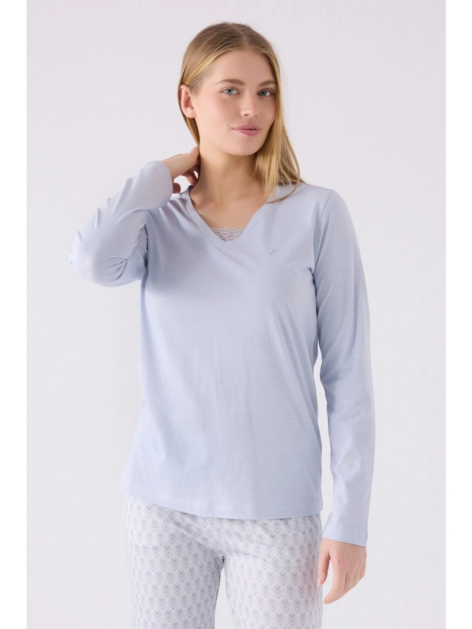 Pierre Cardin 8887 Uzun Kollu Kadın Pijama Takımı