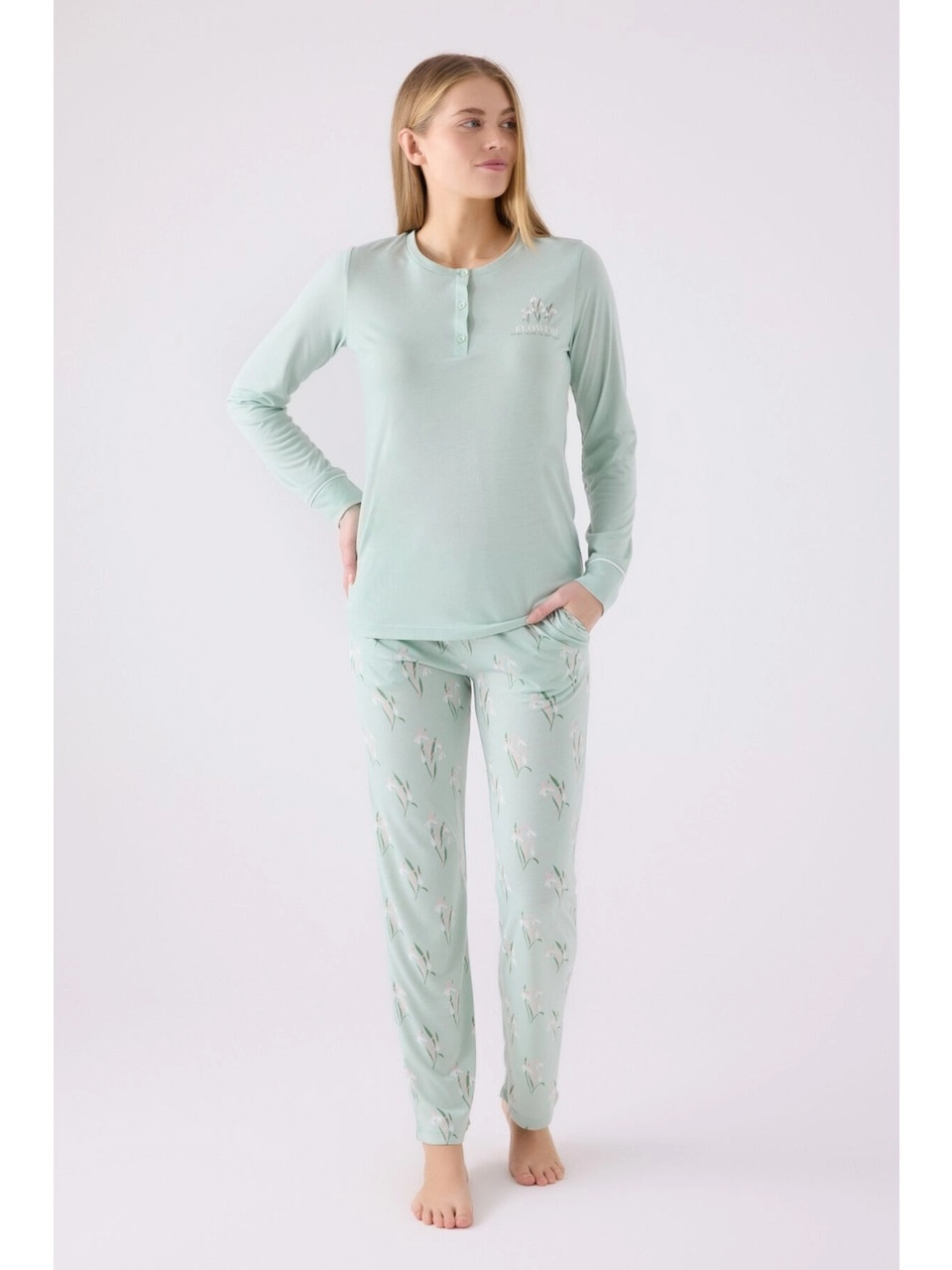 Arnetta 3063 Uzun Kollu Kadın Pijama Takımı