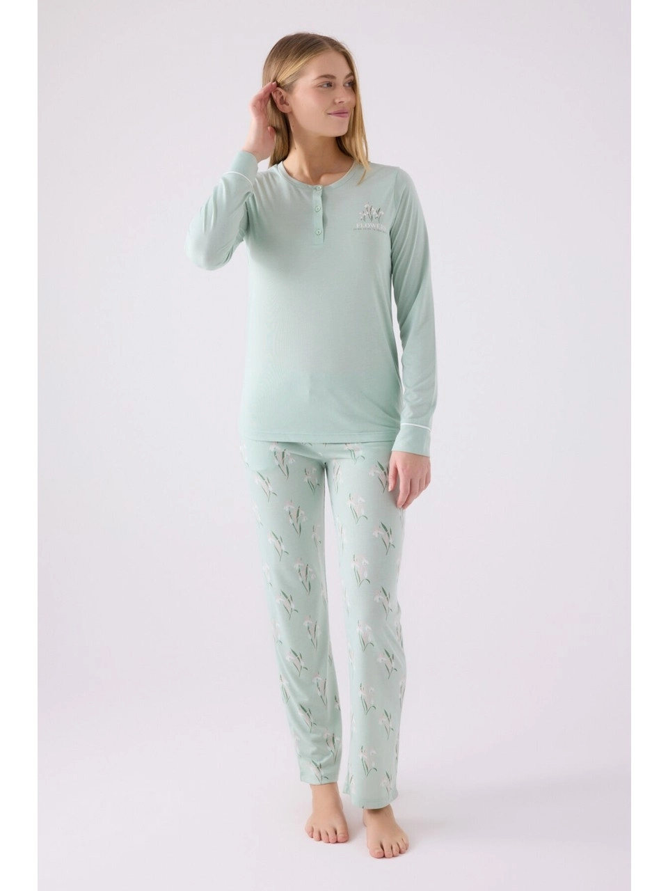 Arnetta 3063 Uzun Kollu Kadın Pijama Takımı