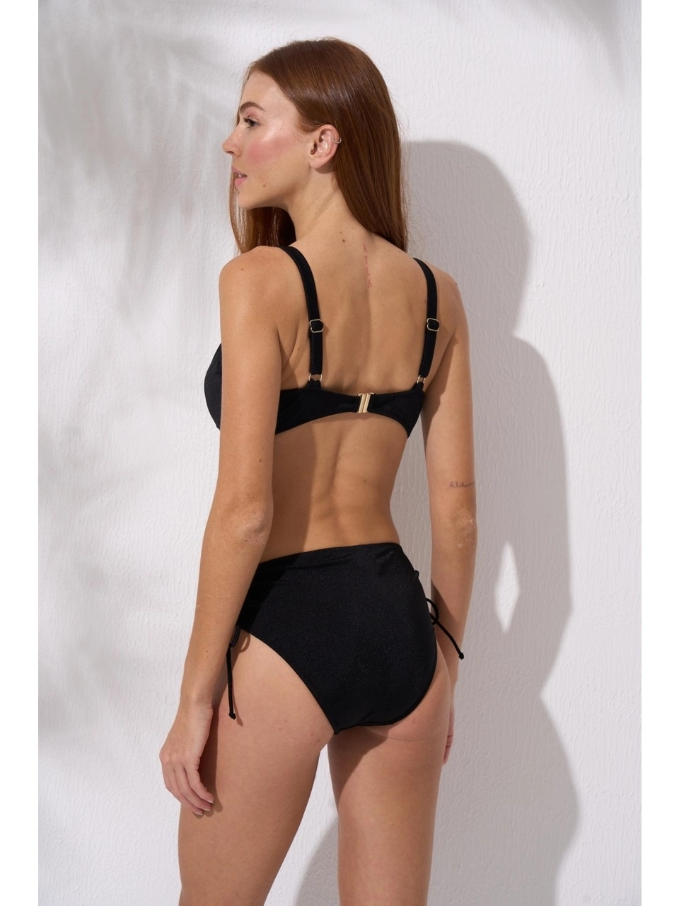 Pierre Cardin 241252 Kadın İnce Askılı Toparlayıcı Bikini Takım-Siyah