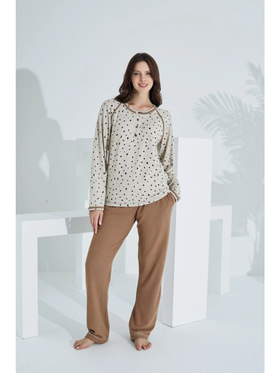 Etoile Pamuk  Uzun Kol Kadın Pijama Takım 98401