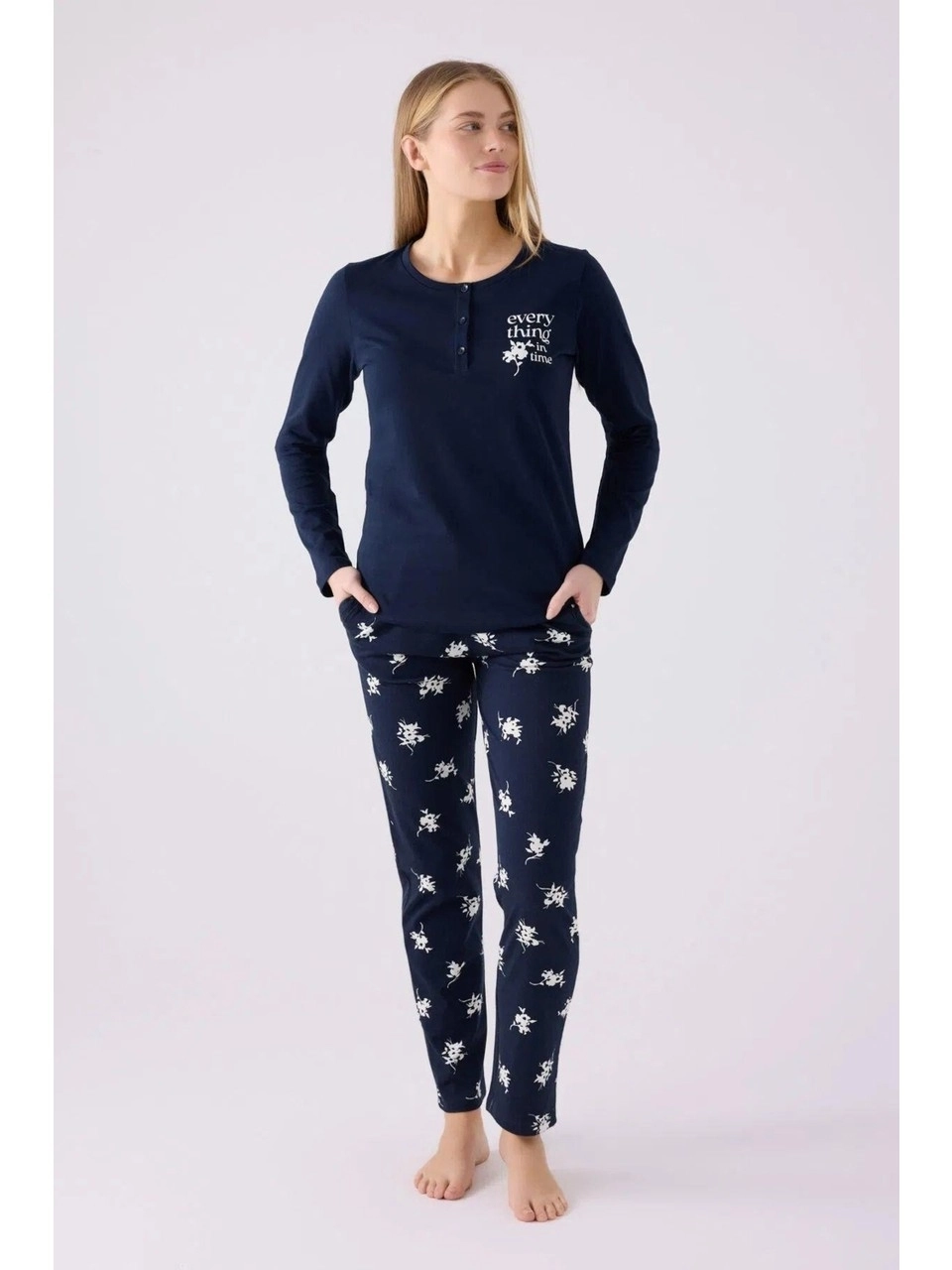 Arnetta 3056 Uzun Kollu Kadın Pijama Takımı