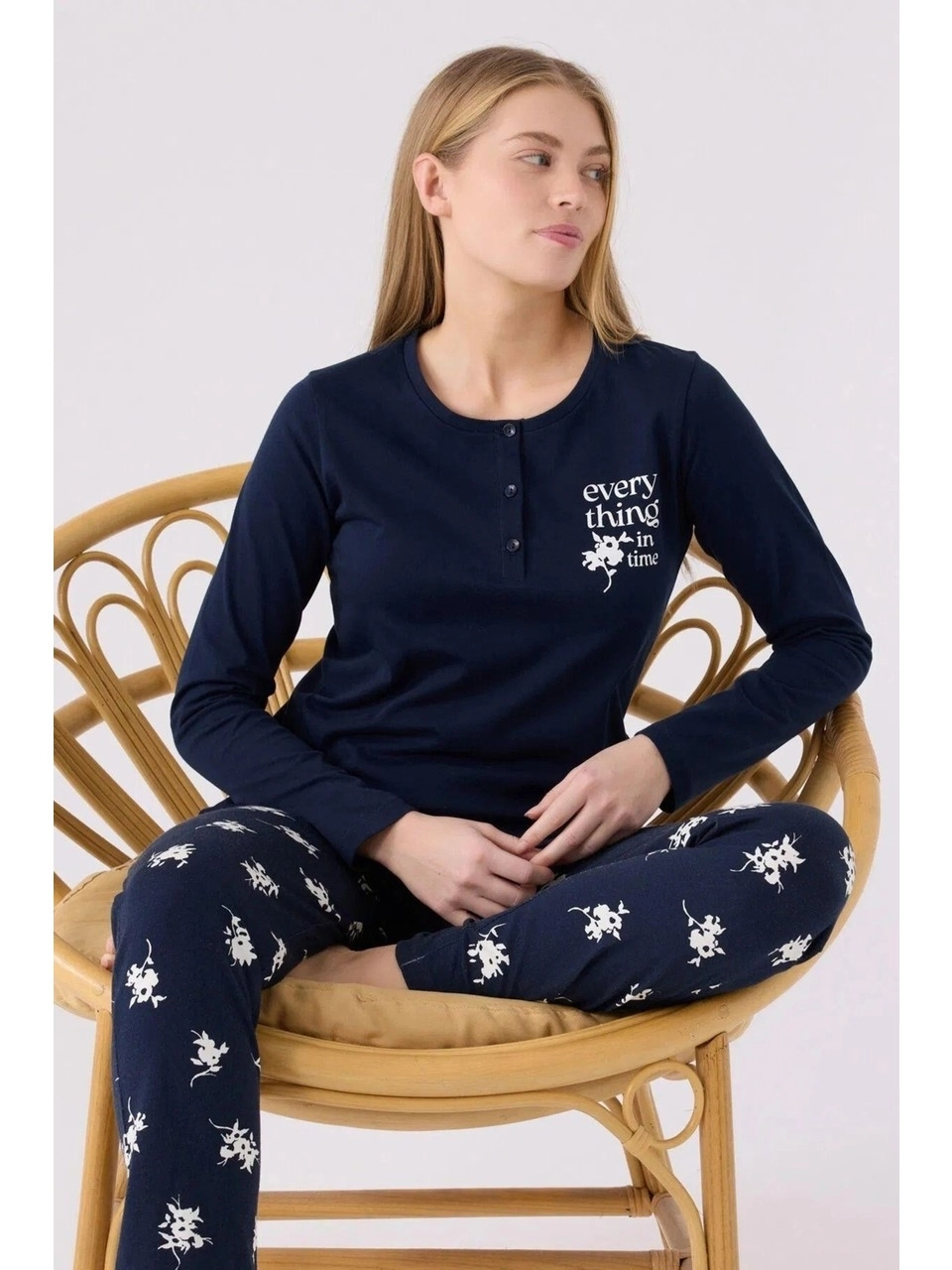 Arnetta 3056 Uzun Kollu Kadın Pijama Takımı