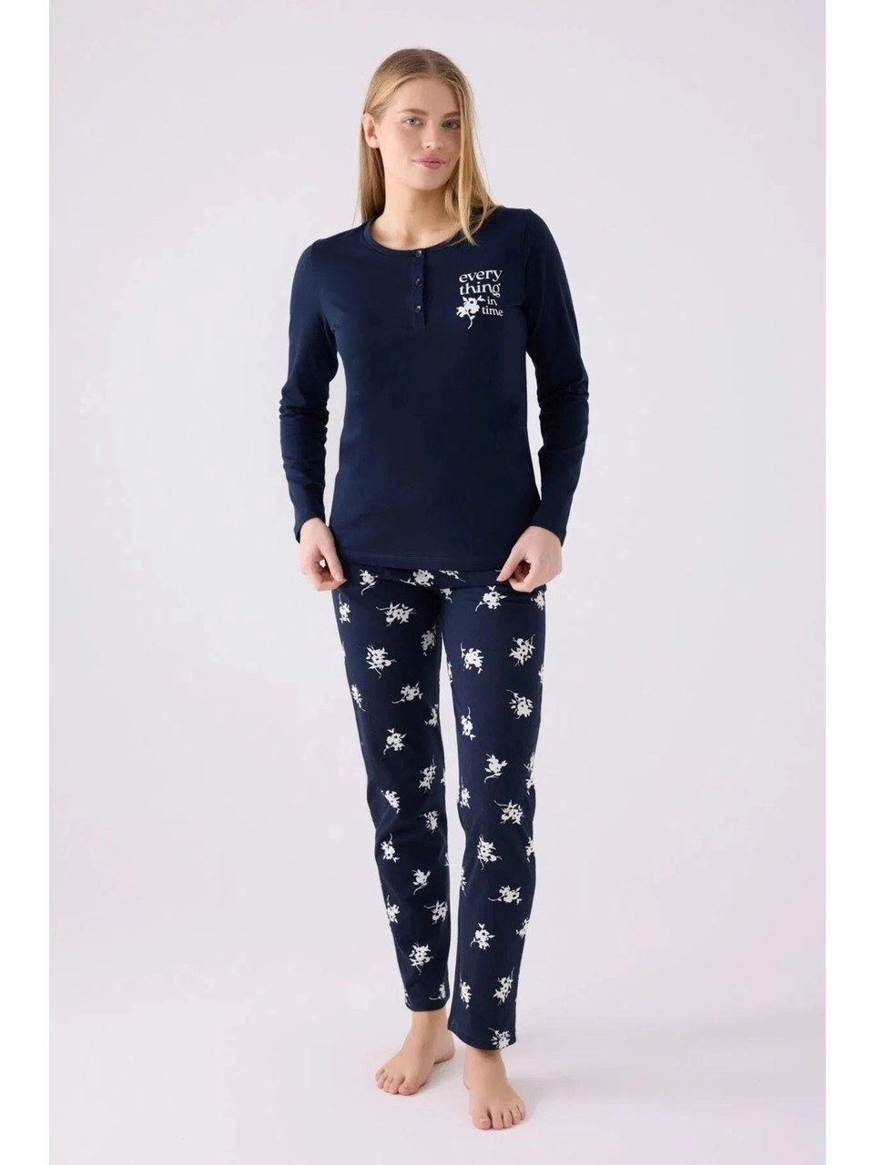 Arnetta 3056 Uzun Kollu Kadın Pijama Takımı