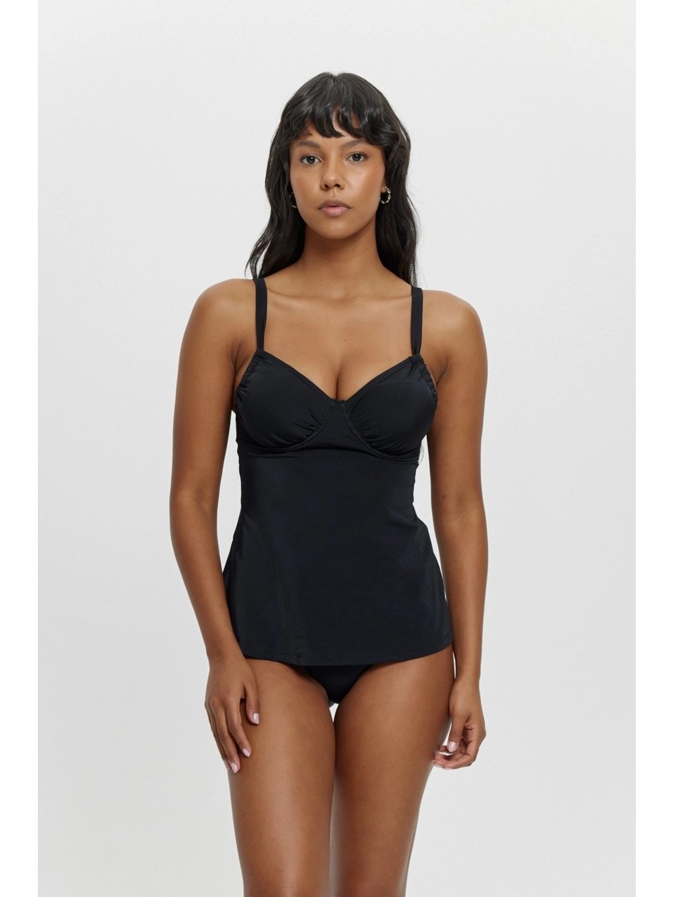 T14000 Toparlayıcı Tankini-Siyah