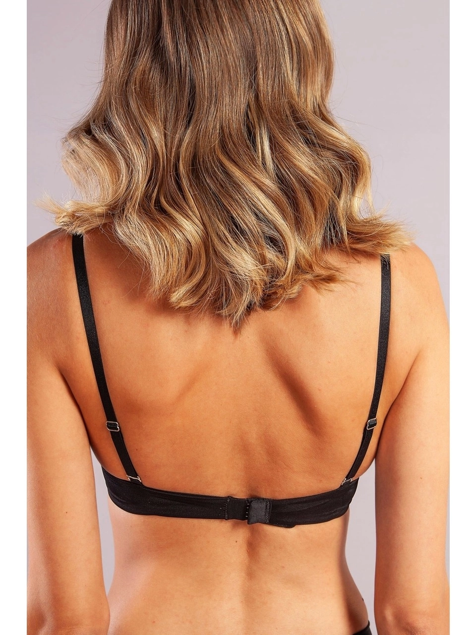 GOLSHAN GUYANA BALCONETTE FOAM CUP PUSH UP BRA-Black