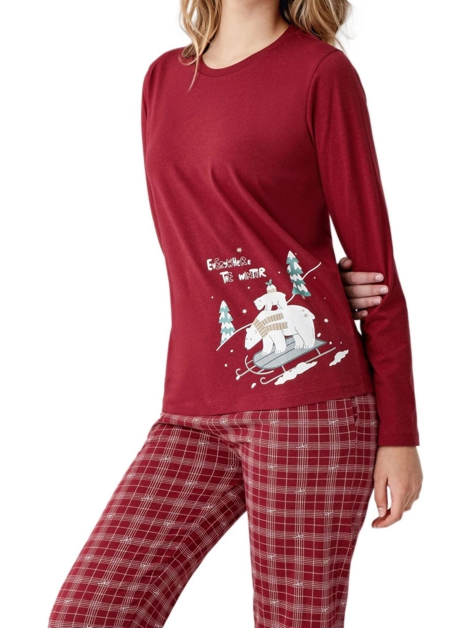 Arnetta Kadın Uzun Kollu Pijama Takımı 3445-S