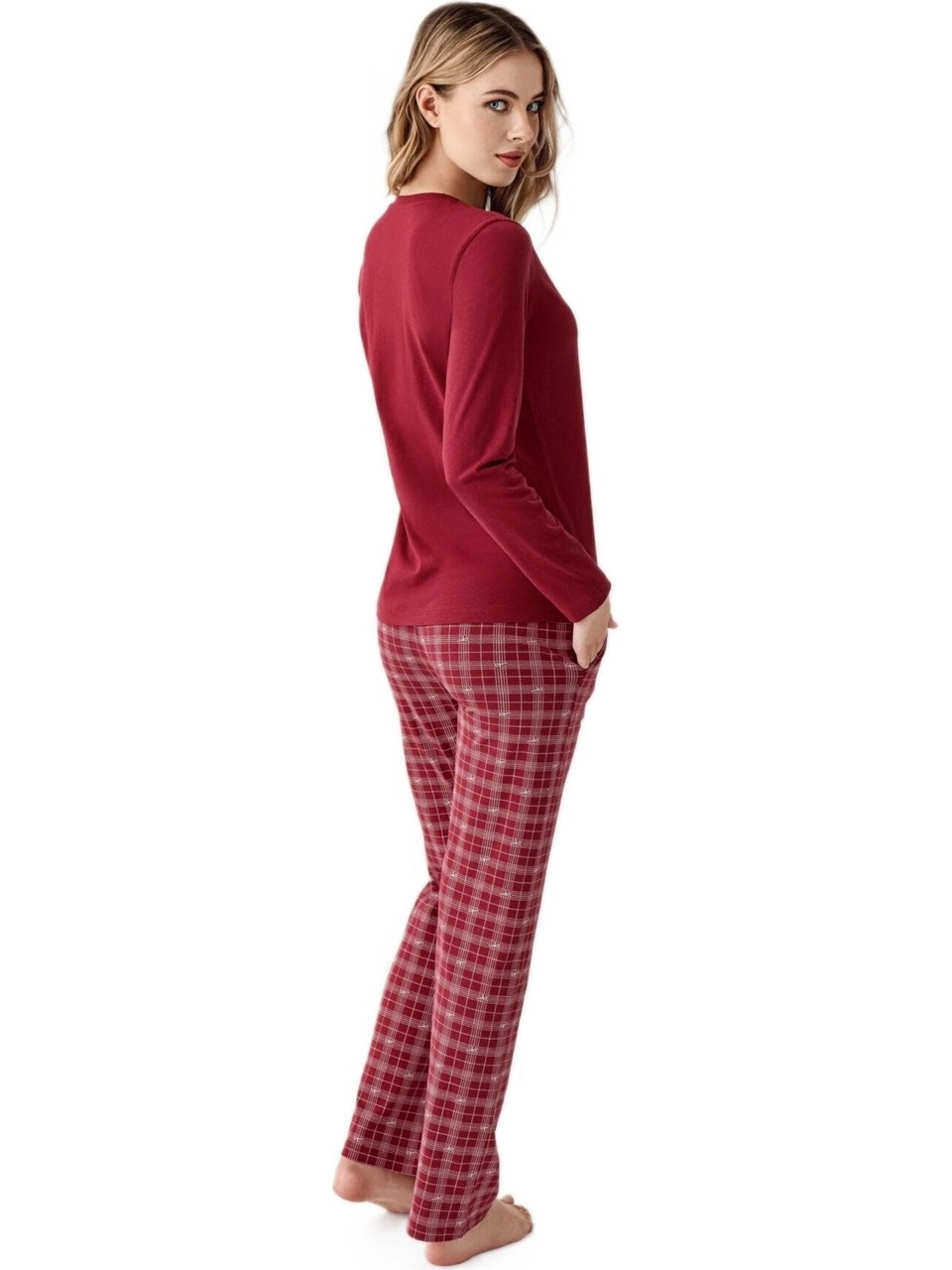 Arnetta Kadın Uzun Kollu Pijama Takımı 3445-S