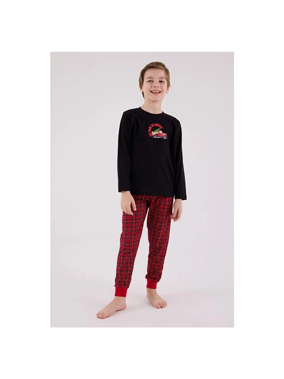 Arnetta Erkek Çocuk Siyah  Pijama Takımı 3515-S