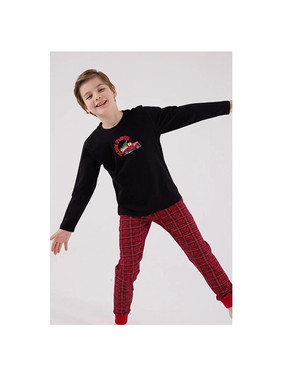 Arnetta Erkek Çocuk Siyah  Pijama Takımı 3515-S