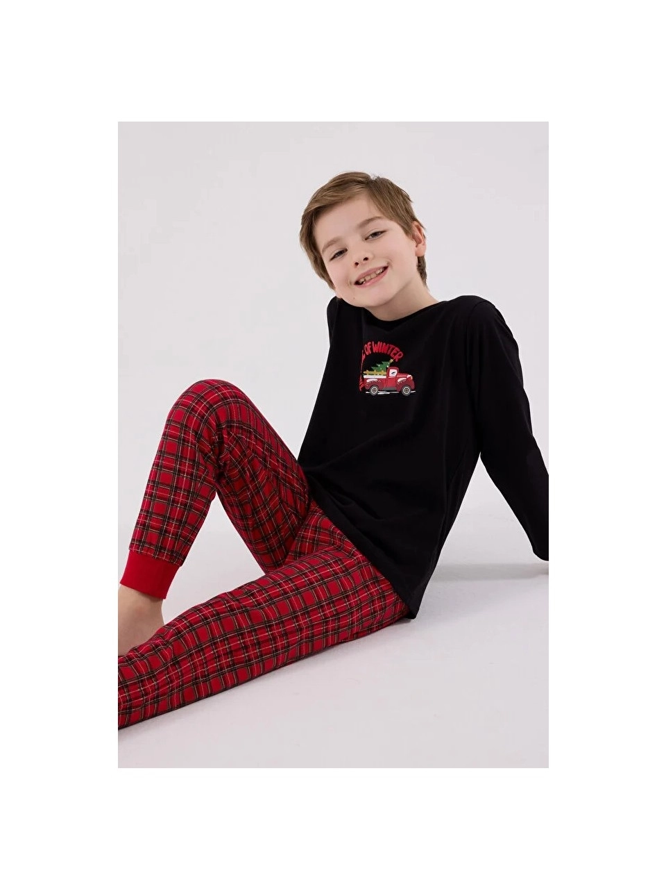 Arnetta Erkek Çocuk Siyah  Pijama Takımı 3515-S