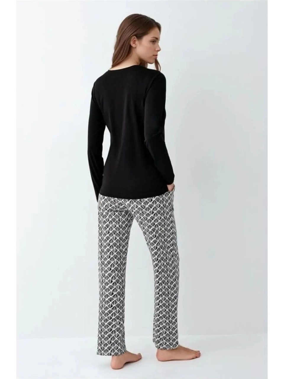 Pierre Cardin Kadın Siyah Pijama Takımı 9069-X