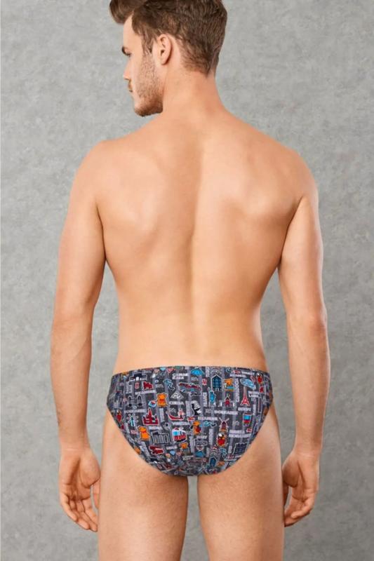 Doreanse 1240 Desenli Erkek Modal Slip