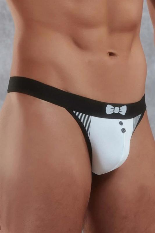 Doreanse 1254 Modal Siyah Smokin Baskılı Tanga String