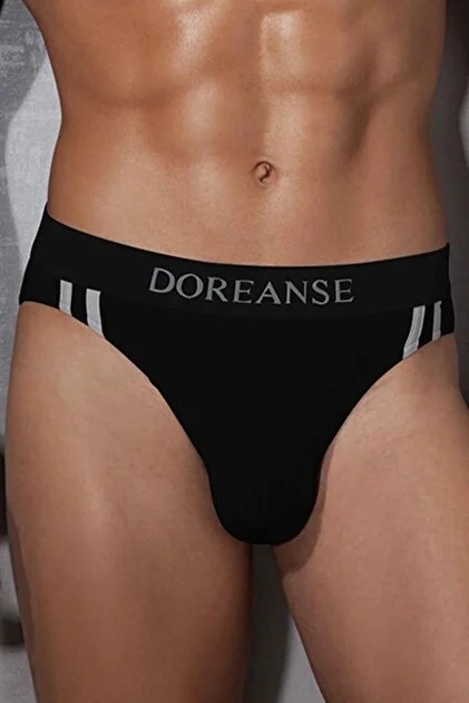 Doreanse 1221 Düz Renk Modal Erkek Slip-Si̇yah