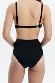 Louren 8508 Yüksek Bel Bikini Alt-Siyah