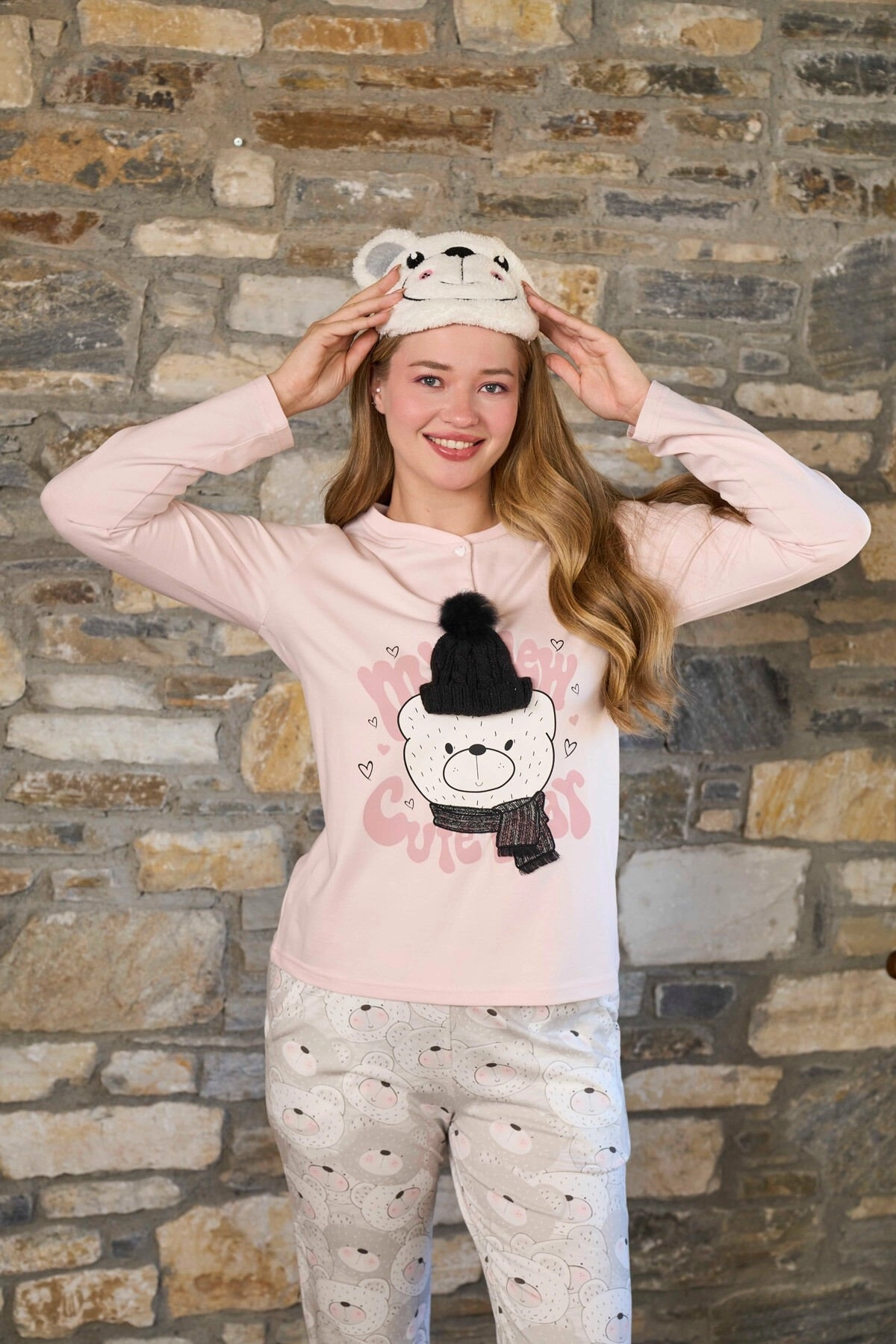 CossybyAqua 26235 Desenli Kadın Pijama Takımı