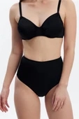 Louren 8508 Yüksek Bel Bikini Alt-Siyah