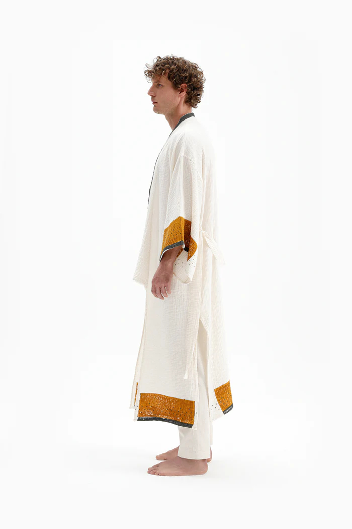 İki Kız Crinkle Kimono