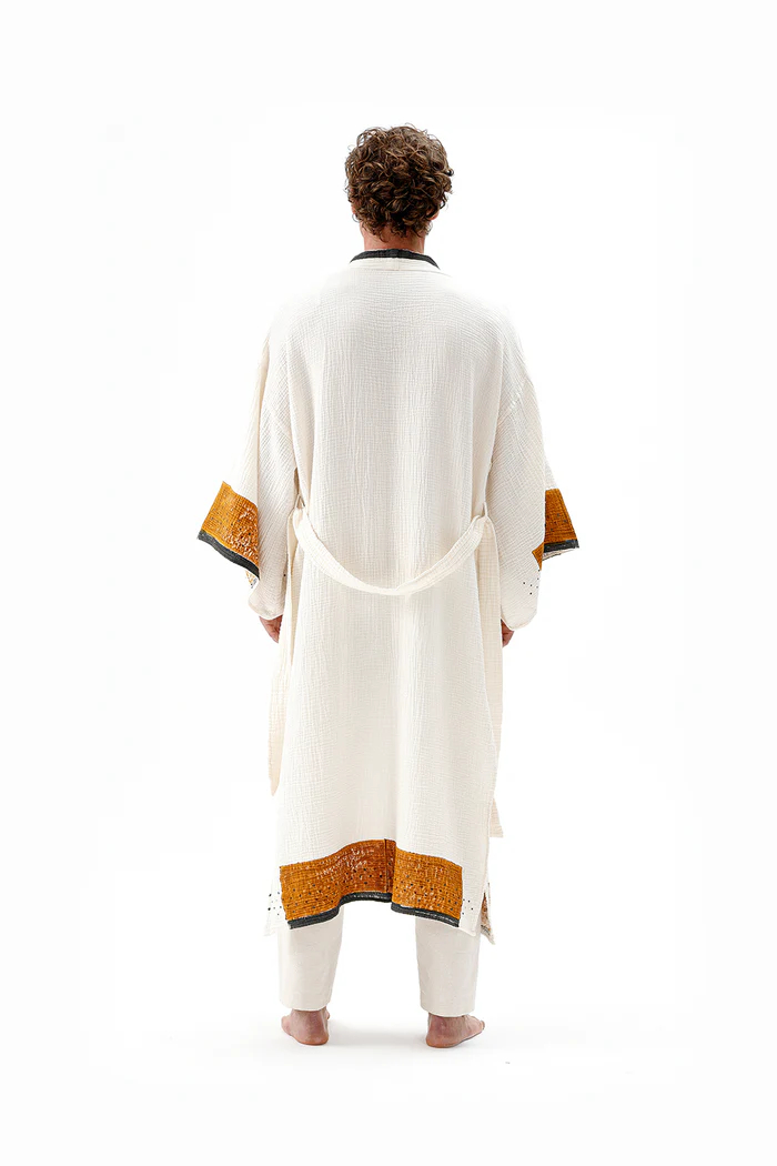 İki Kız Crinkle Kimono
