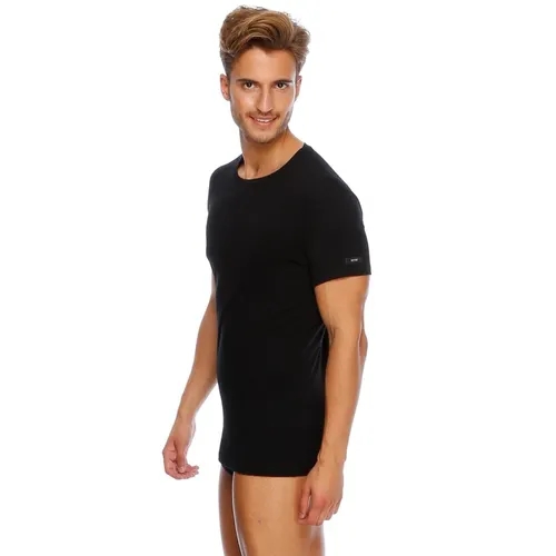 ERS004 COMPACT O YAKA T-SHIRT 2’Lİ-Siyah