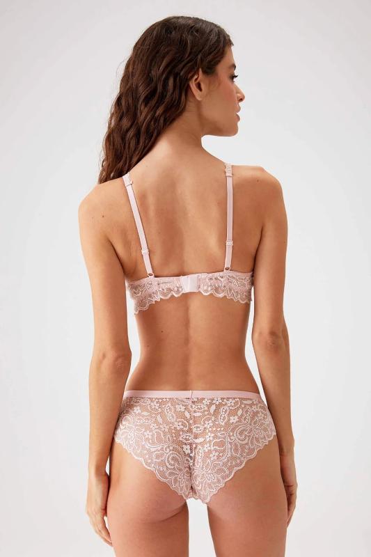 PİERRE CARDİN SOFT PUSH UP SÜTYEN TAKIMI-Pudra