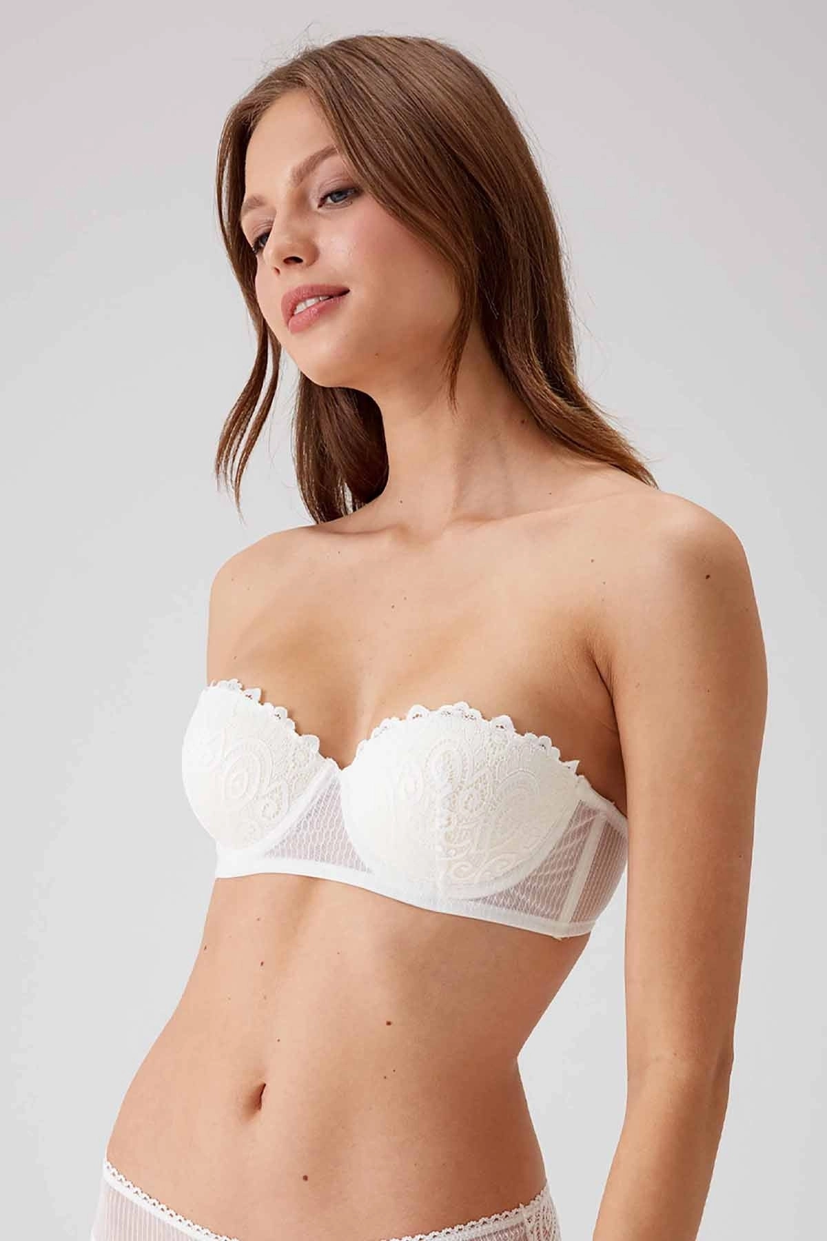 Pierre Cardin 4741  Verona Soft Push Up Straplez Sütyen Takım