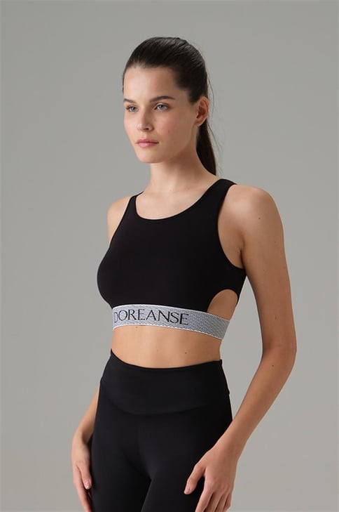 Doreanse 5598 Kadın Pencere Detay Sporcu Crop