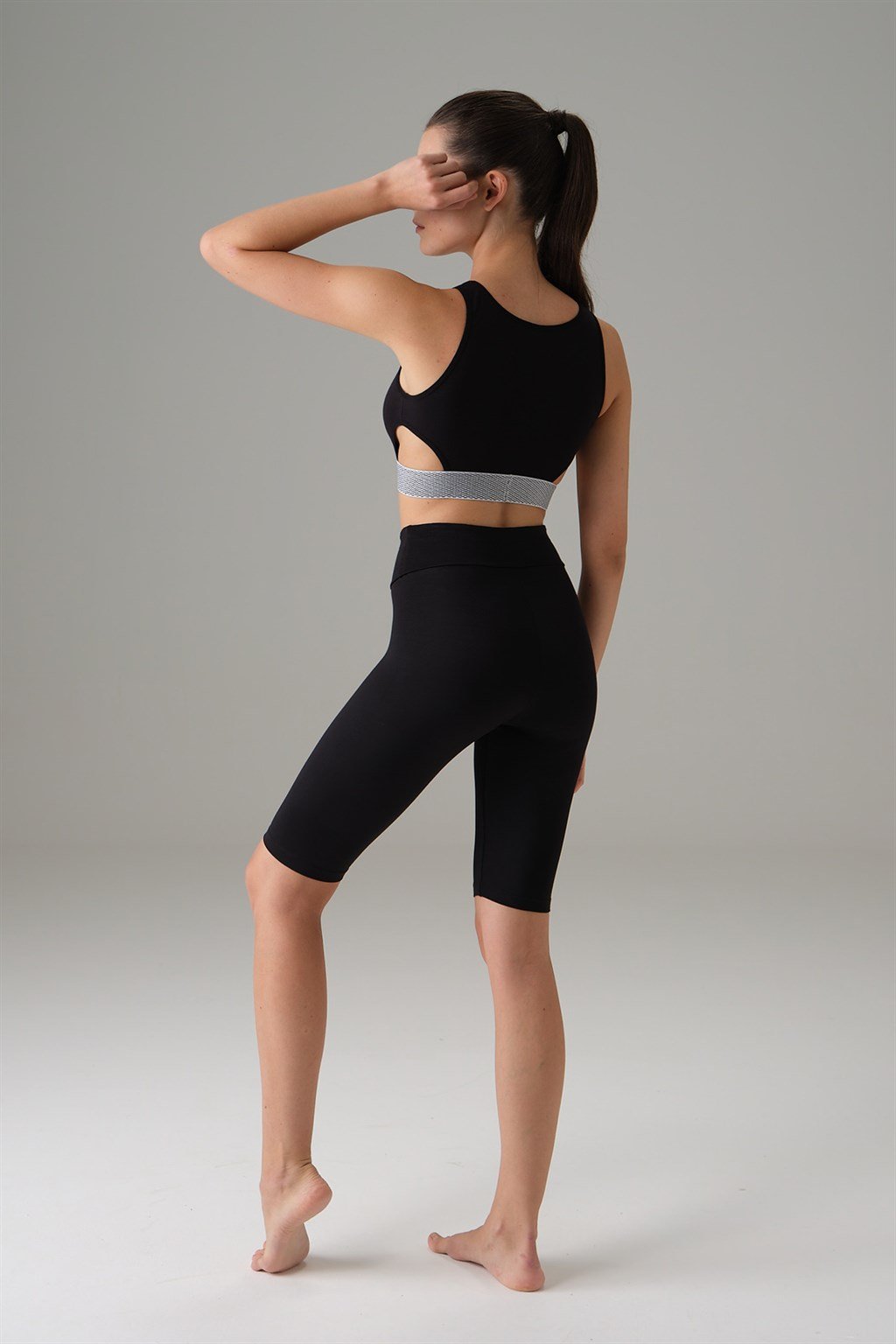 Doreanse 5598 Kadın Pencere Detay Sporcu Crop