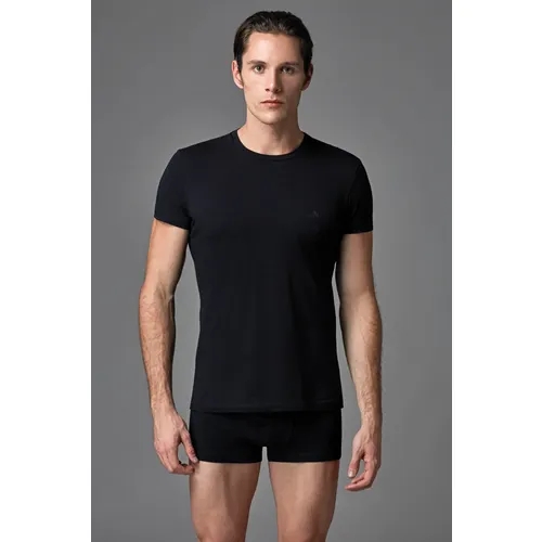 ERS004 COMPACT O YAKA T-SHIRT 2’Lİ-Siyah