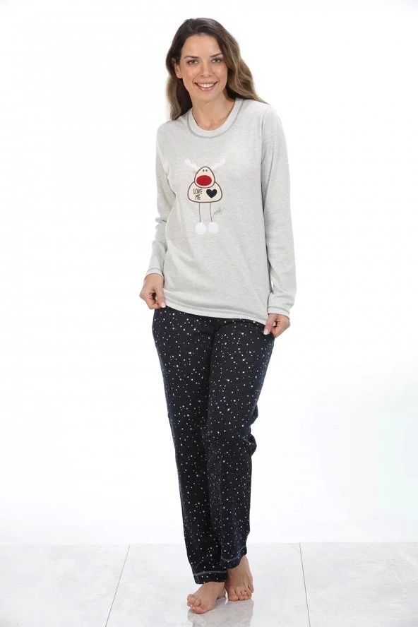 Etoile Kadın Pamuklu Pijama Takımı