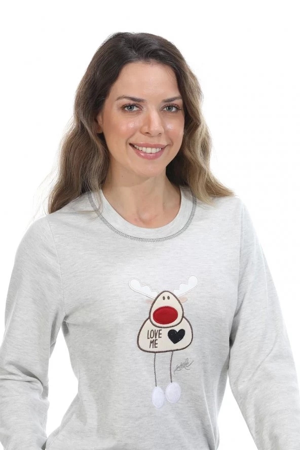Etoile Kadın Pamuklu Pijama Takımı