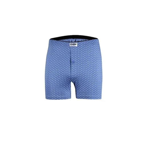 YILDIZLI  HAVLU BEL BOXER-Mavi