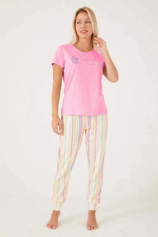 Arnetta 2480 Pamuklu Kısa Kollu Kadın Pijama Takımı