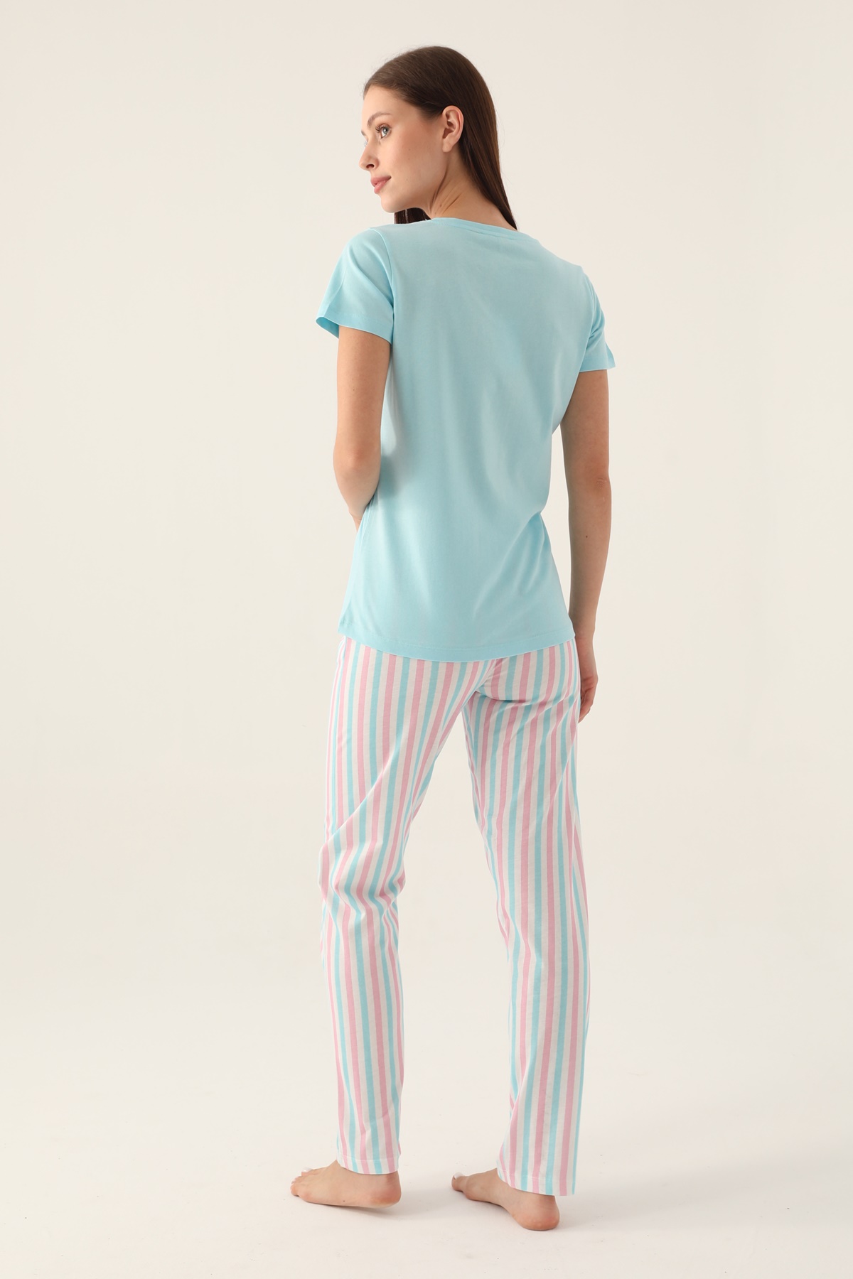 Arnetta 2888 Pamuklu Kısa Kollu Kadın Pijama Takımı