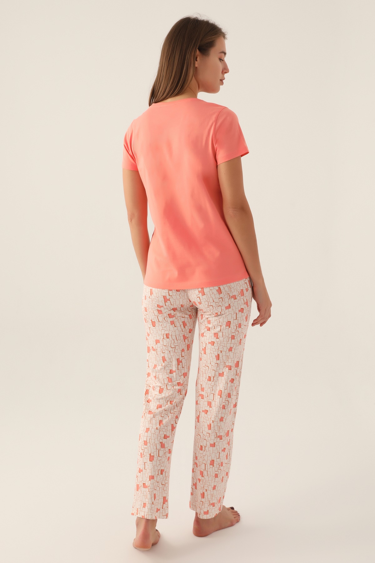 Arnetta 2890 Pamuklu Kısa Kollu Kadın Pijama Takımı