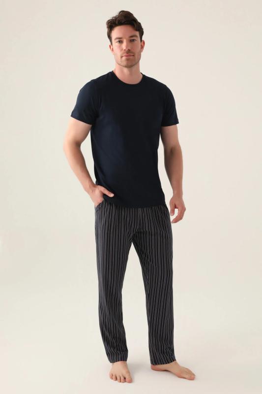Arnetta 3012 Pamuklu Kısa Kollu Erkek 3’Lü Pijama Takımı