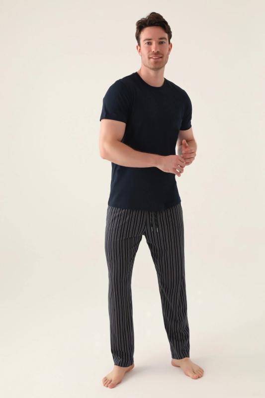 Arnetta 3012 Pamuklu Kısa Kollu Erkek 3’Lü Pijama Takımı