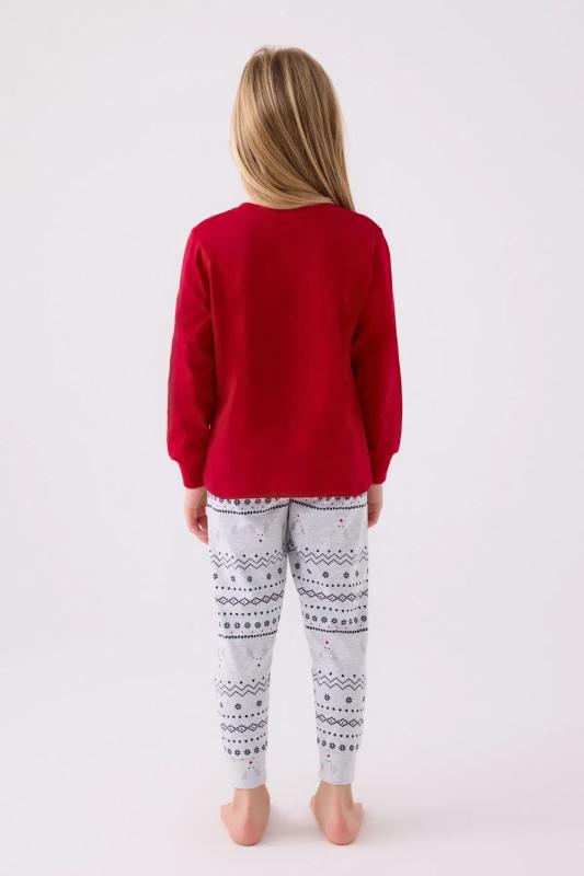 Arnetta 3052 Pamuklu Anne Kız Uzun Kollu Kız Çocuk Pijama Takımı