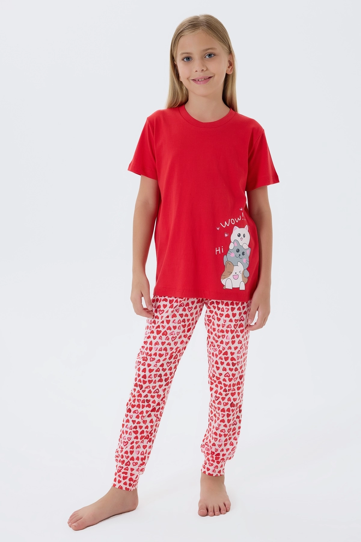 Arnetta 3581 Kız Çocuk Kısa Kollu Pijama Takımı