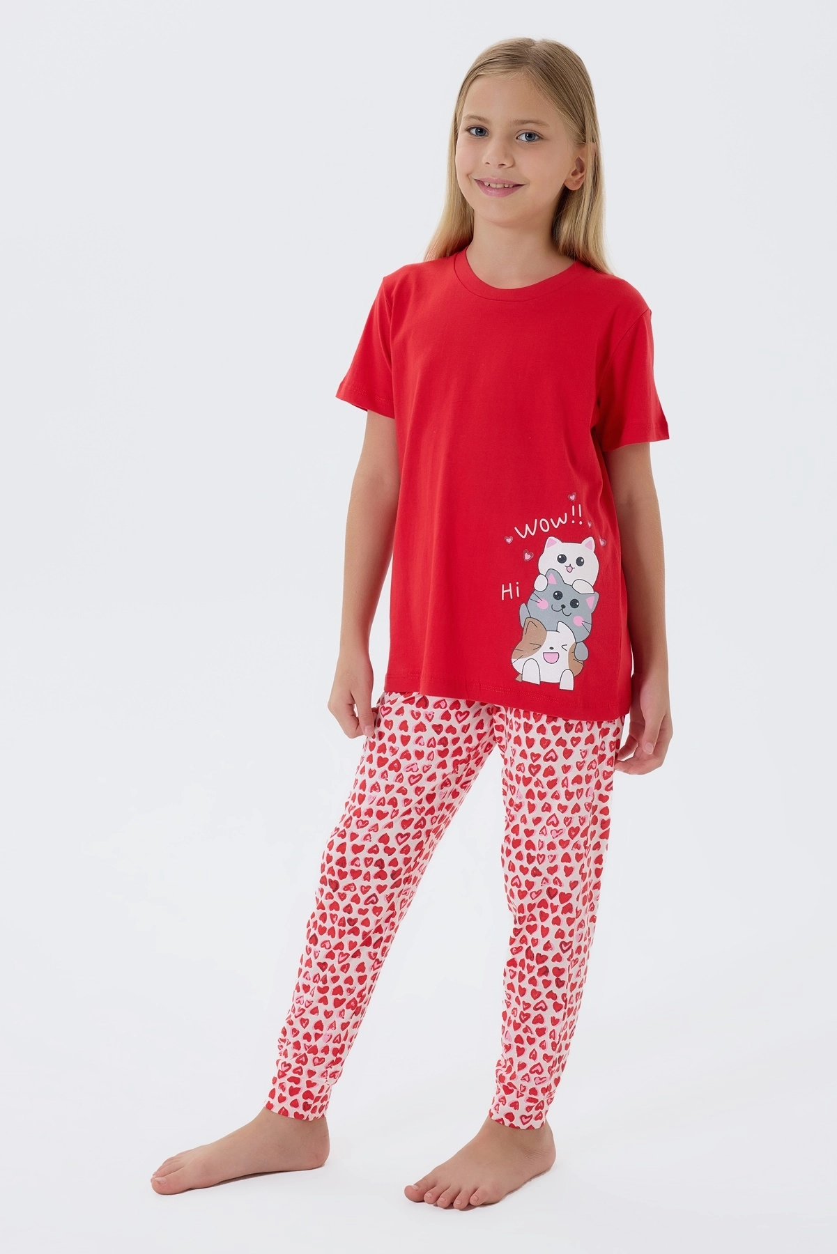 Arnetta 3581 Kız Çocuk Kısa Kollu Pijama Takımı