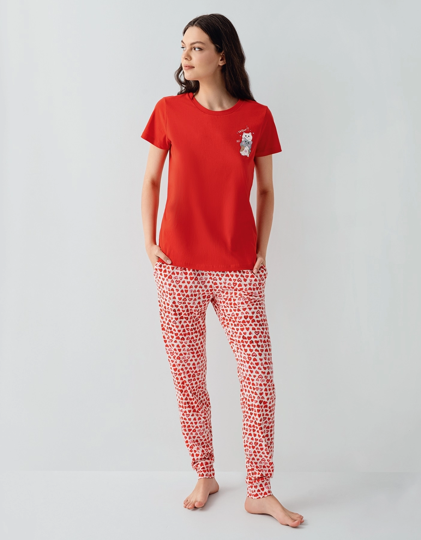 Arnetta 3581 Kadın Kısa Kollu Pijama Takımı