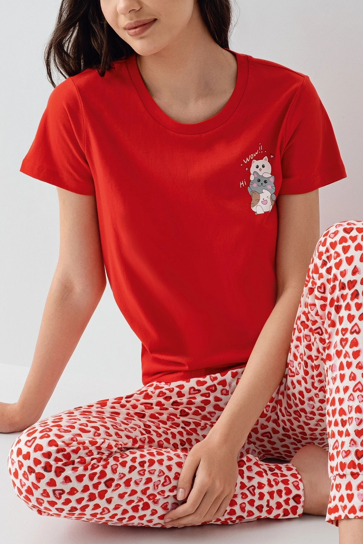Arnetta 3581 Kadın Kısa Kollu Pijama Takımı