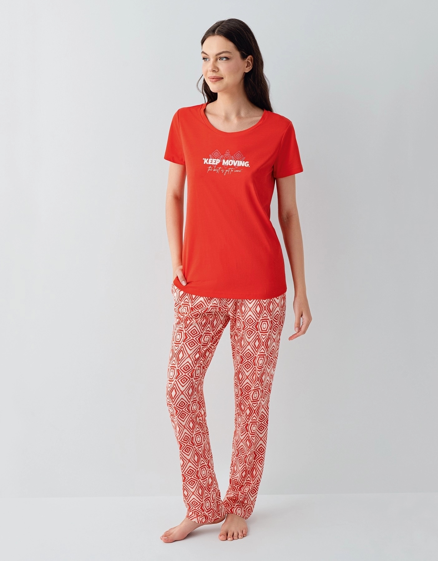 Arnetta 3611 Kadın Kısa Kollu Pijama Takımı