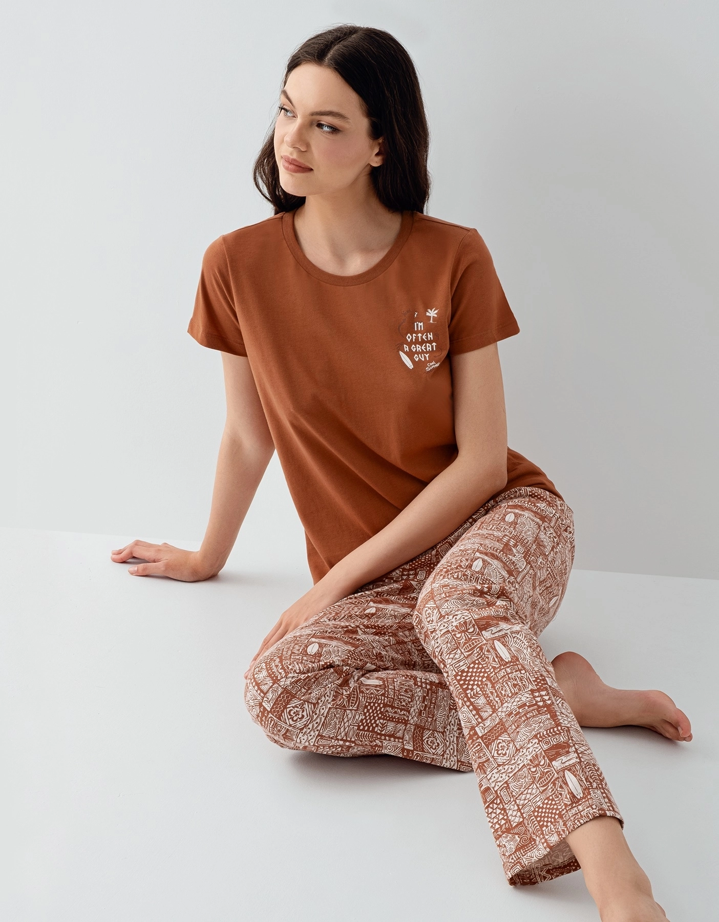 Arnetta 3664 Kadın Kısa Kollu Pijama Takımı