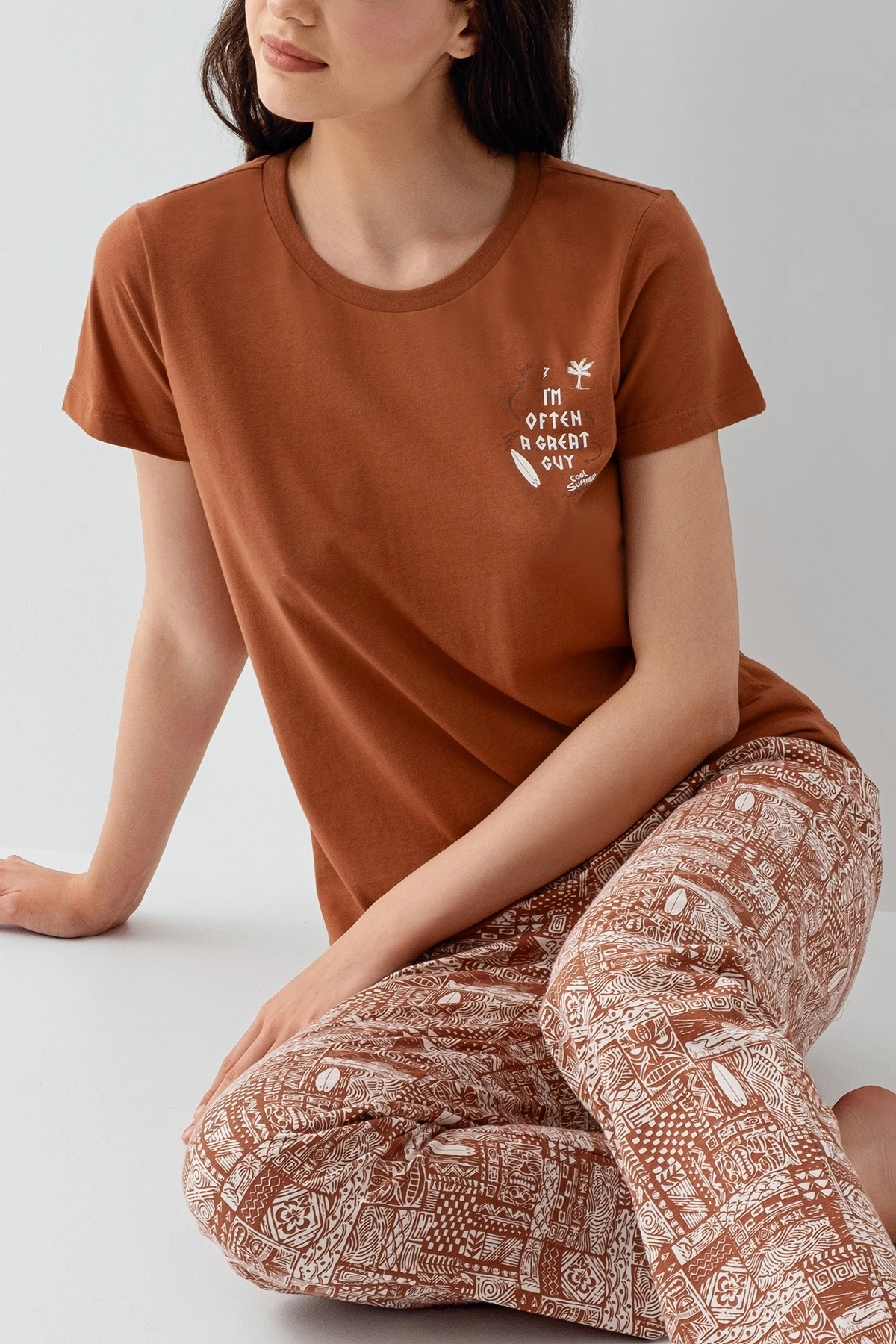 Arnetta 3664 Kadın Kısa Kollu Pijama Takımı